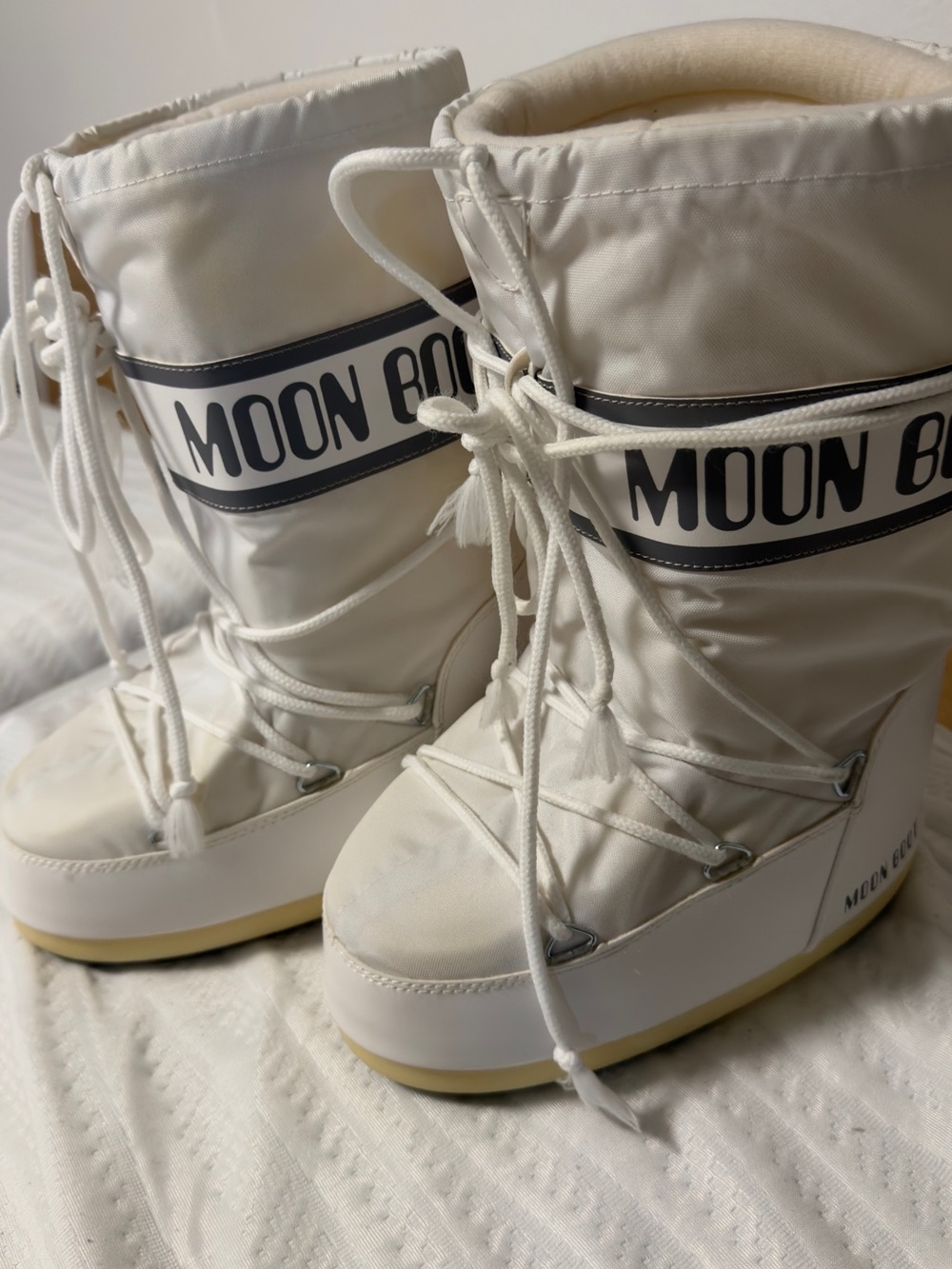 Moon Boot Women's White Winter Snow Boots